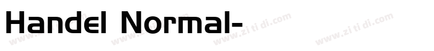 Handel Normal字体转换